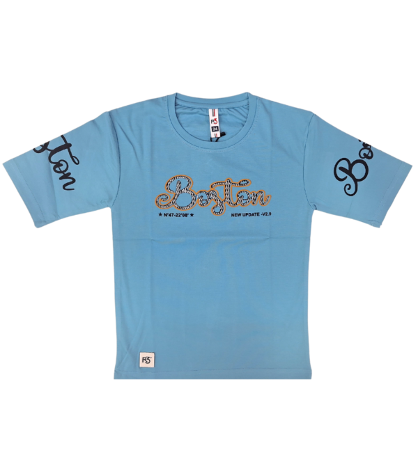 Premium Smart PartyWear BackPrint Tshirt For Boys DQ - Image 3
