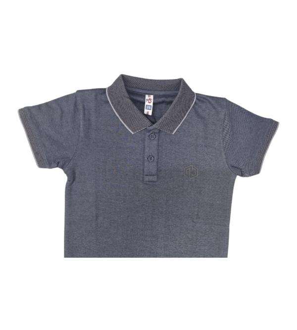 Smart Casual Tshirt Dark Grey For Boys DY - Image 2