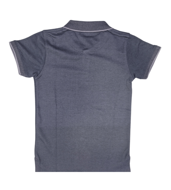 Smart Casual Tshirt Dark Grey For Boys DY - Image 4