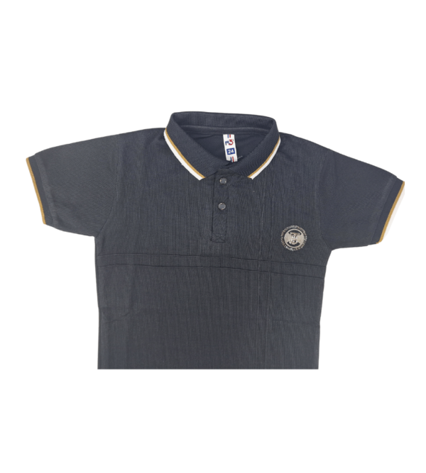 Smart Casual Black Tshirt For Boys DZ - Image 4