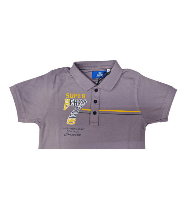 Smart Casual Purple Tshirt For Boys EF - Image 3