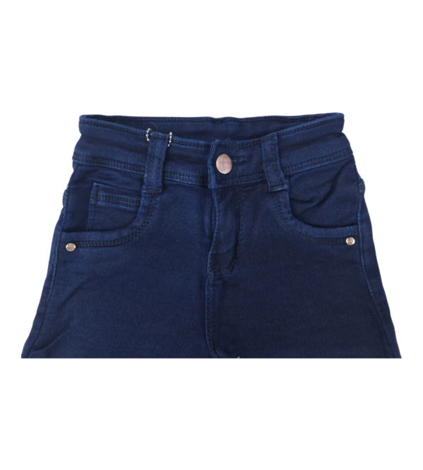 Wide Leg Smart Premium Blue Denim Pants For Girls I - Image 4
