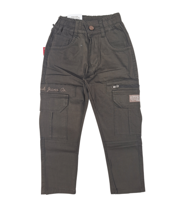 Cotton Pant With Comfort Fit and Pockets For Boys CB - Image 3
