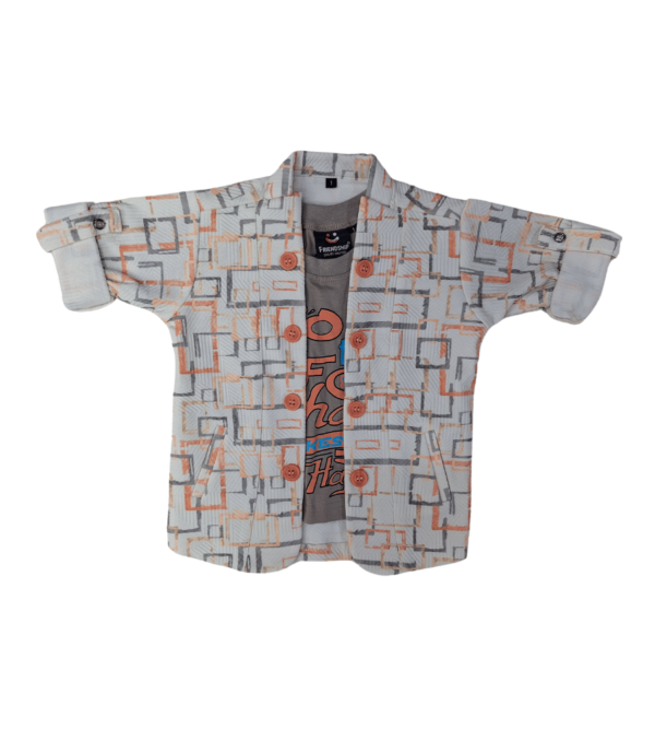 Smart Premium Sets In Peach-White for Boys N - Image 8