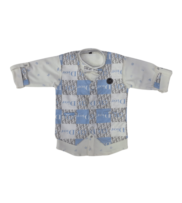 Smart Premium Sets In White-Blue Color For Boys W - Image 2