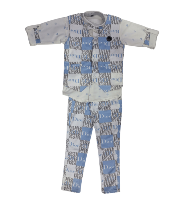 Smart Premium Sets In White-Blue Color For Boys W - Image 4