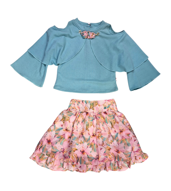 Premium Girl Top-Skirt Set F - Image 2
