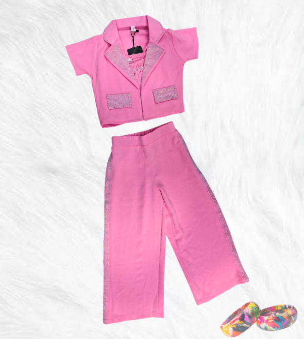 Pink Co-ord Set For Girls
