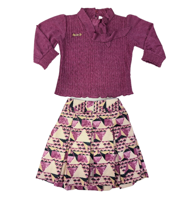 Premium Girl Top-Skirt Set G - Image 2